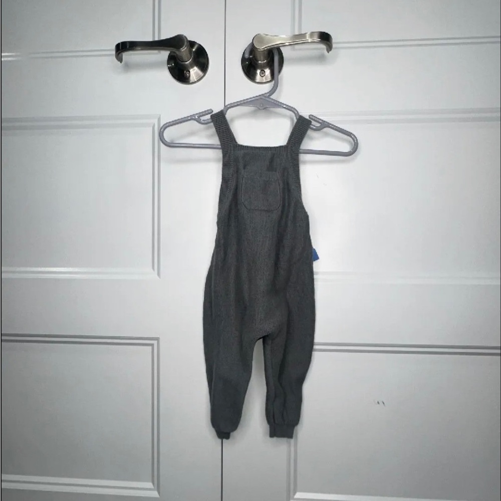 Quincy Mae 3/6 Knit Overall Jumpsuit